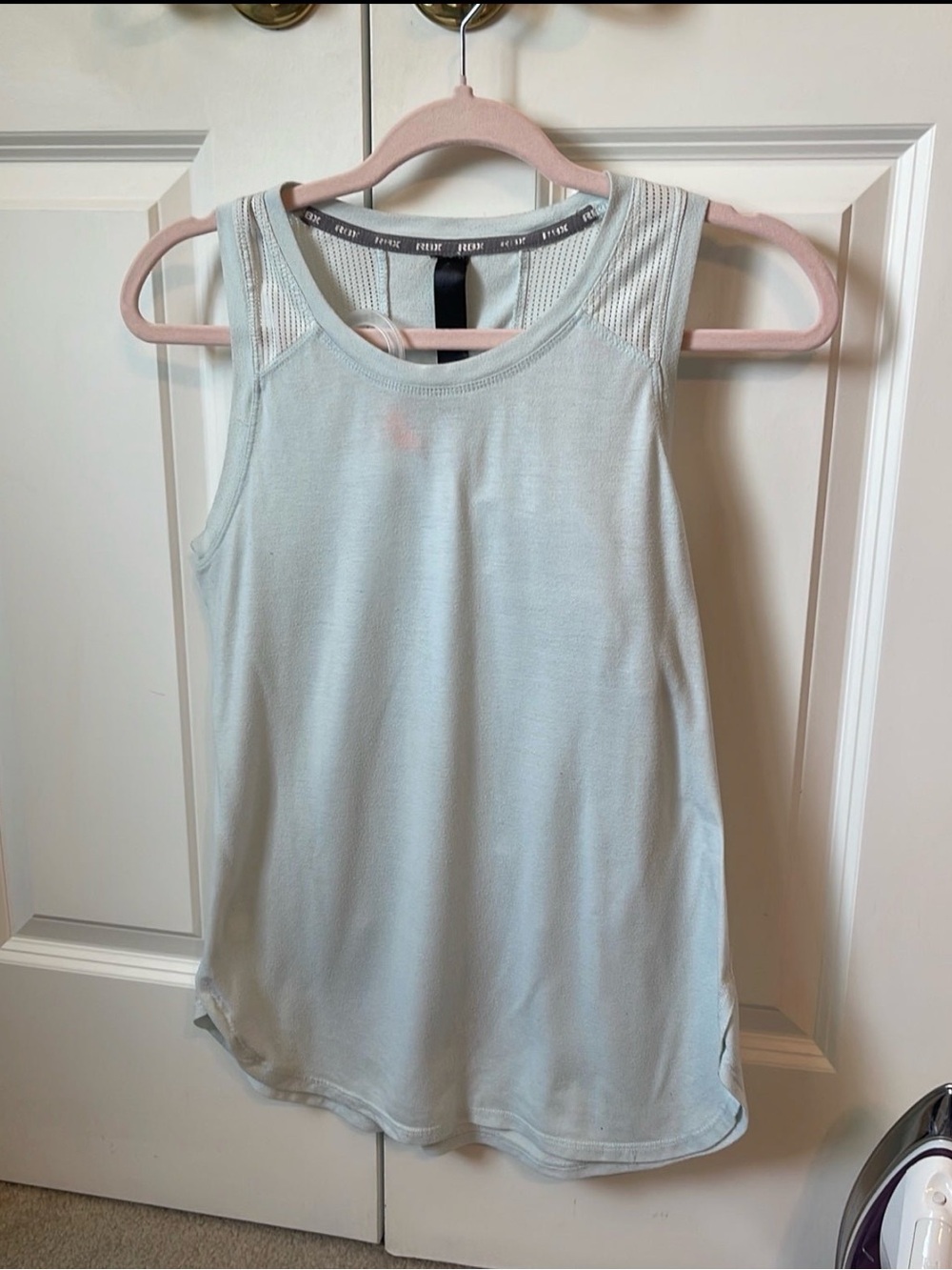 RBX active athletic tank top. Light teal. Medium.